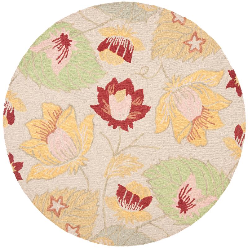 SAFAVIEH Handmade Blossom Nafsika Modern Floral Wool Rug