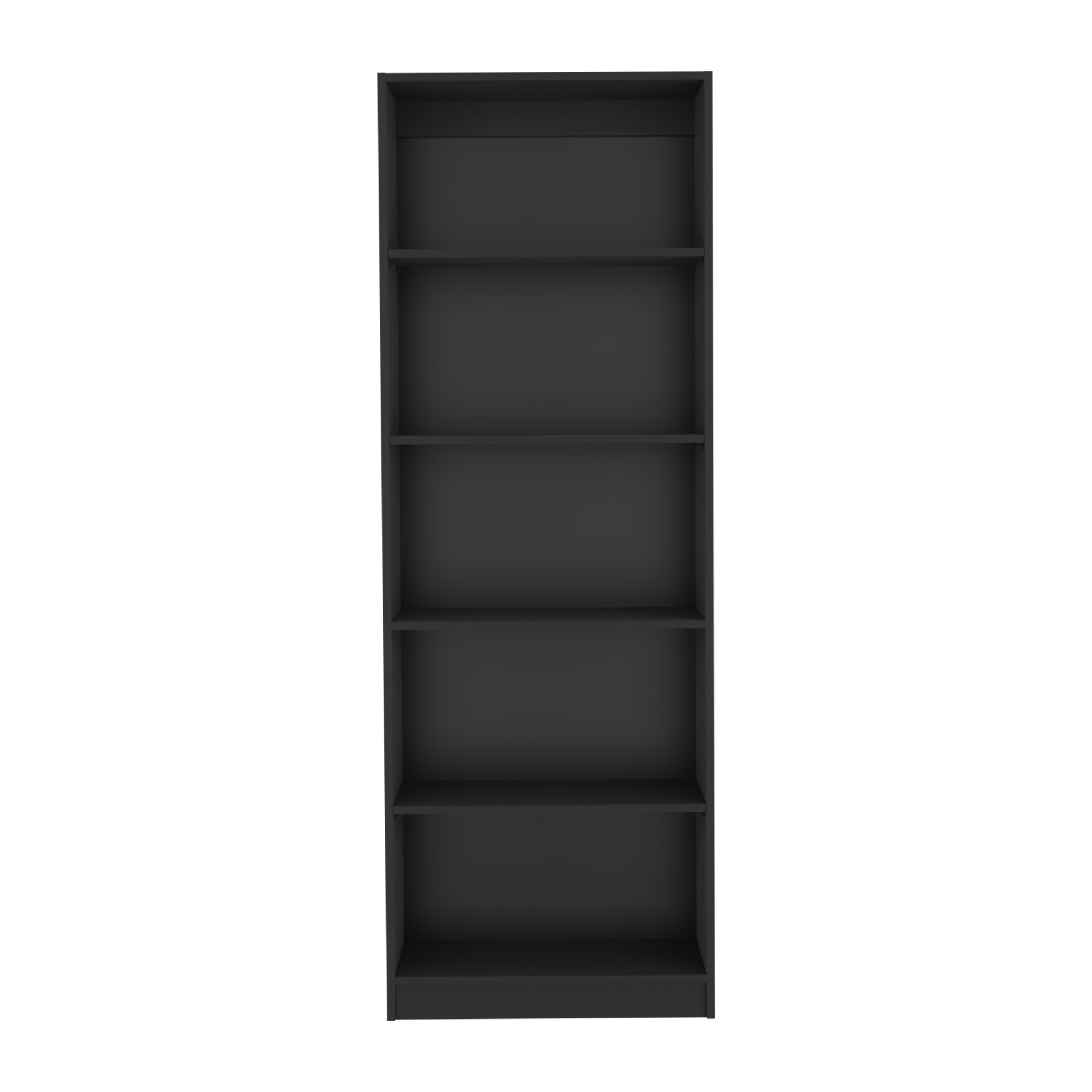 4-Tier Bookcase with Modern Storage for Books and Decor, Matt Gray / White