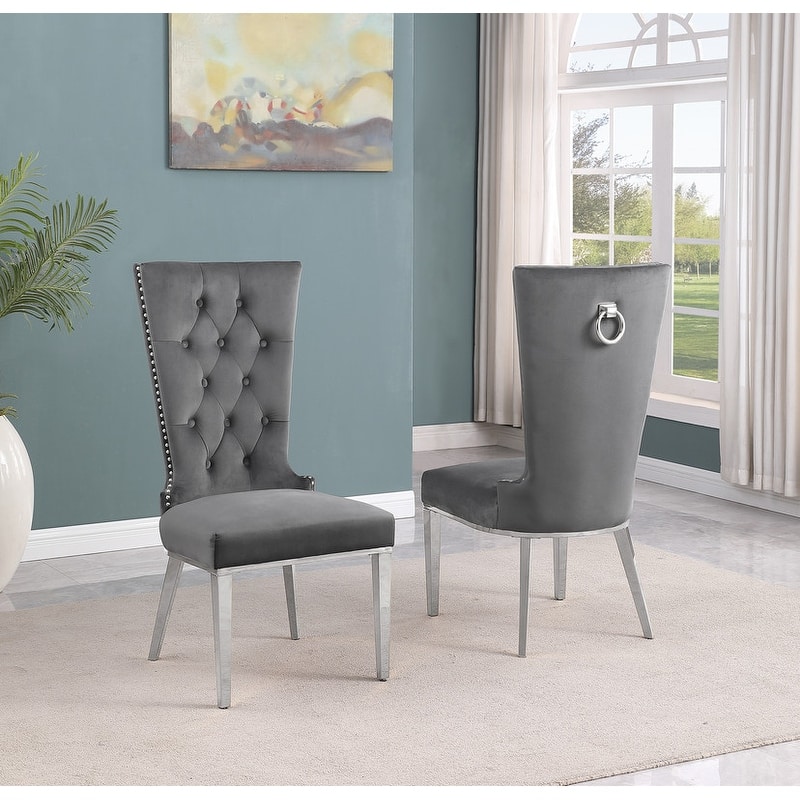 Best Quality Furniture D221/2-SC330-7 Dining Set with 12mm Tempered Glass