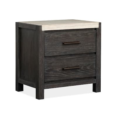 Magnussen Home Plum Creek Ravenwood Black Drawer Nightstand