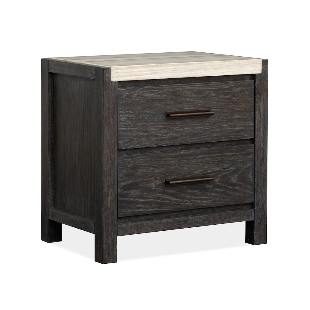 Magnussen Home Plum Creek Ravenwood Black Drawer Nightstand