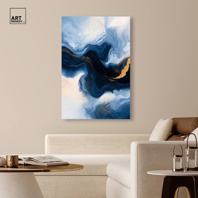 Blue Deep II Canvas by Art Remedy, Gallery Wrapped