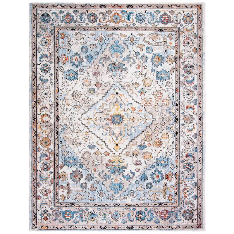 SAFAVIEH Bristol Sigurlina Vintage Oriental Polyester Rug - 9' x 12' - Cream/Beige