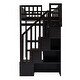 preview thumbnail 32 of 55, Playhouse Inspired Twin size Loft Bed with Bookshelf, Drawers, Desk and Wardrobe, Sturdy Construction & Unique Design, White