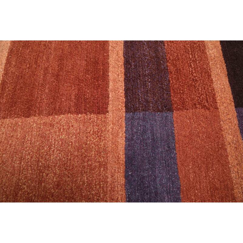 ECARPETGALLERY Hand-knotted Opulence Copper Wool Rug - 4'0 x 5'11