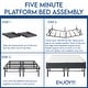 preview thumbnail 7 of 5, Onetan Mattress and Platform Bed Set, 9-Inch Medium Tight Top Hybrid Mattress and 14" Metal Platform Bed