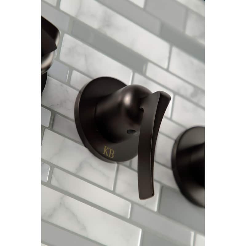 Kingston Brass Centurion Three-Handle Tub and Shower Faucet