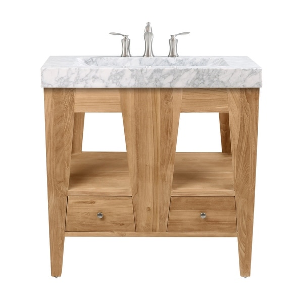 Avanity JAMESTON-VS33 Jameston 33" Free Standing Single Vanity Set with Wood Cabinet and Marble Vanity Top with Integrated Sink