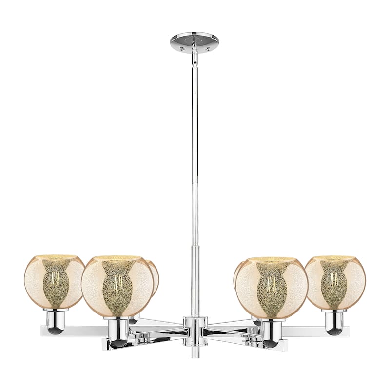 Innovations Lighting Endless Possibilities Arcadia - Athens - 6 Light 36" Stem Hung Chandelier - Mercury/Polished Chrome