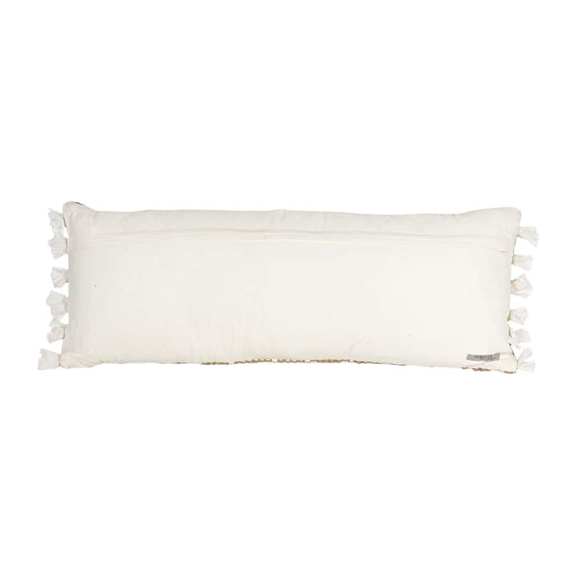 Foreside Home & Garden Geometric Arrow Filled Lumbar Pillow