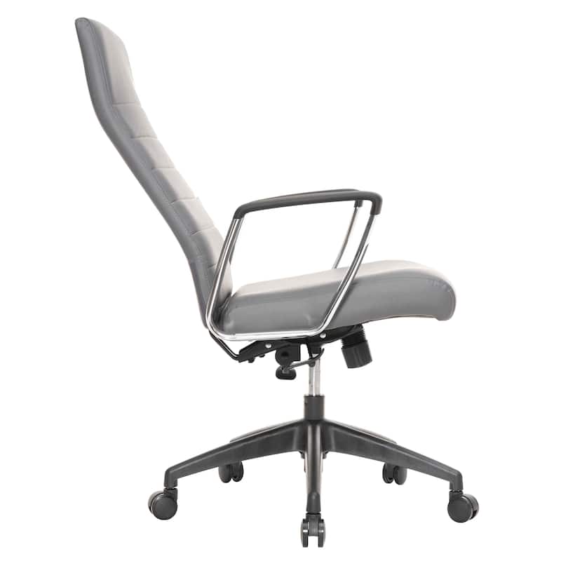 Hilton Modern High Back Ergonomic Leather Office Chair with Adjustable Height, Swivel, and Tilt for Conference or Executive Desk
