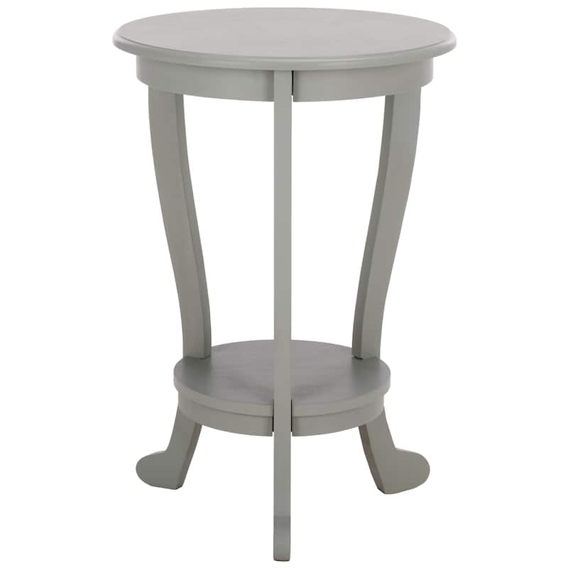 SAFAVIEH Carlotta Grey Pedestal Side Table - 18.1" x 18.1" x 26" - 18"W x 18"D x 26"H - Robins Egg Blue