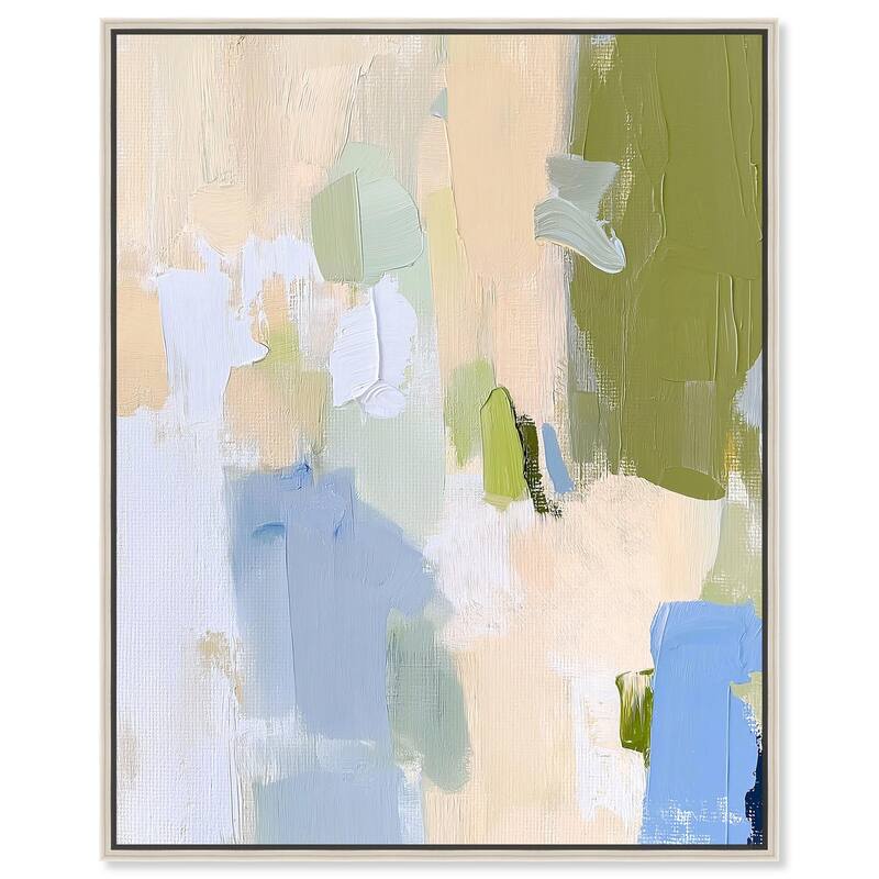 Clover Frost Canvas by Art Remedy - 16" x 20" - Silver