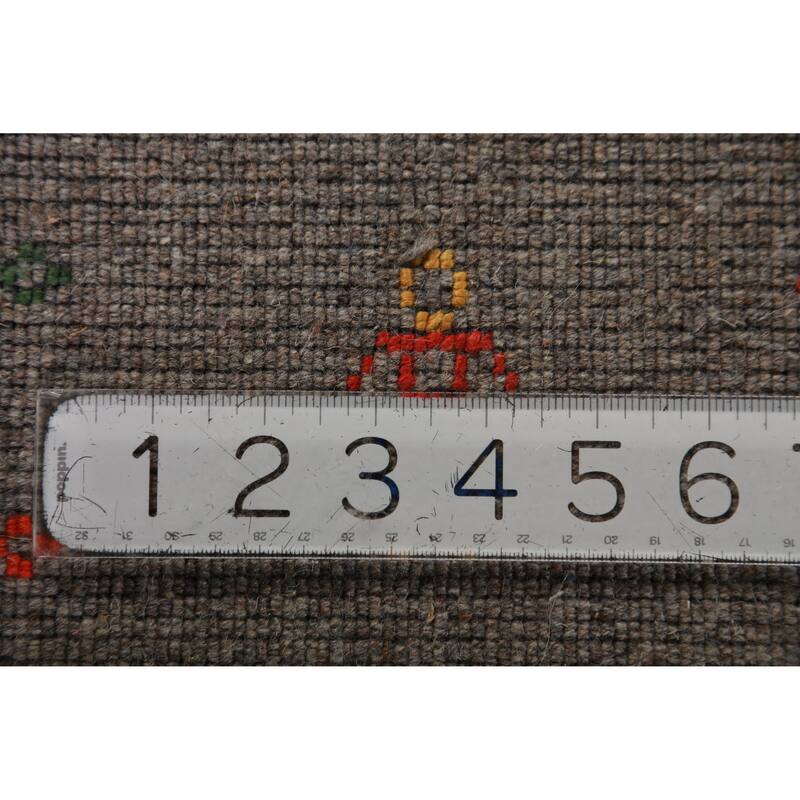 Tribal Gabbeh Indian Area Rug Handmade Living Room Wool Carpet - 9'2" x 11'11"