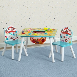 Play-Doh Table and 2 Chair Set - includes 10-Pack of Assorted 1oz Play-Doh Cans