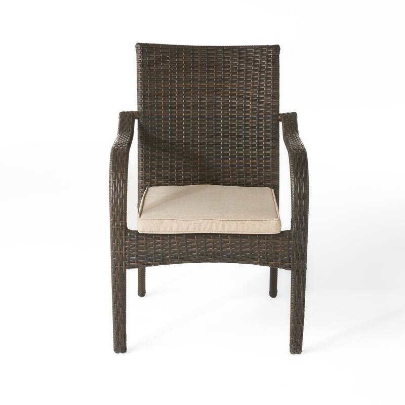 San Pico Outdoor Wicker Chairs (Set of 4) by Christopher Knight Home