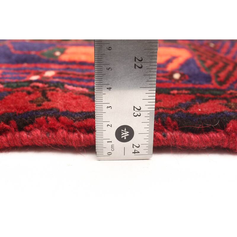 ECARPETGALLERY Hand-knotted Andelz Red Wool Rug - 3'8 x 8'2