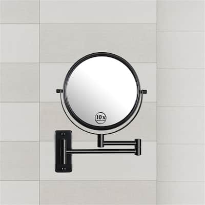 Makeup Mirror 10x Magnification Double-Sided Swivel Mirror Wall Mount