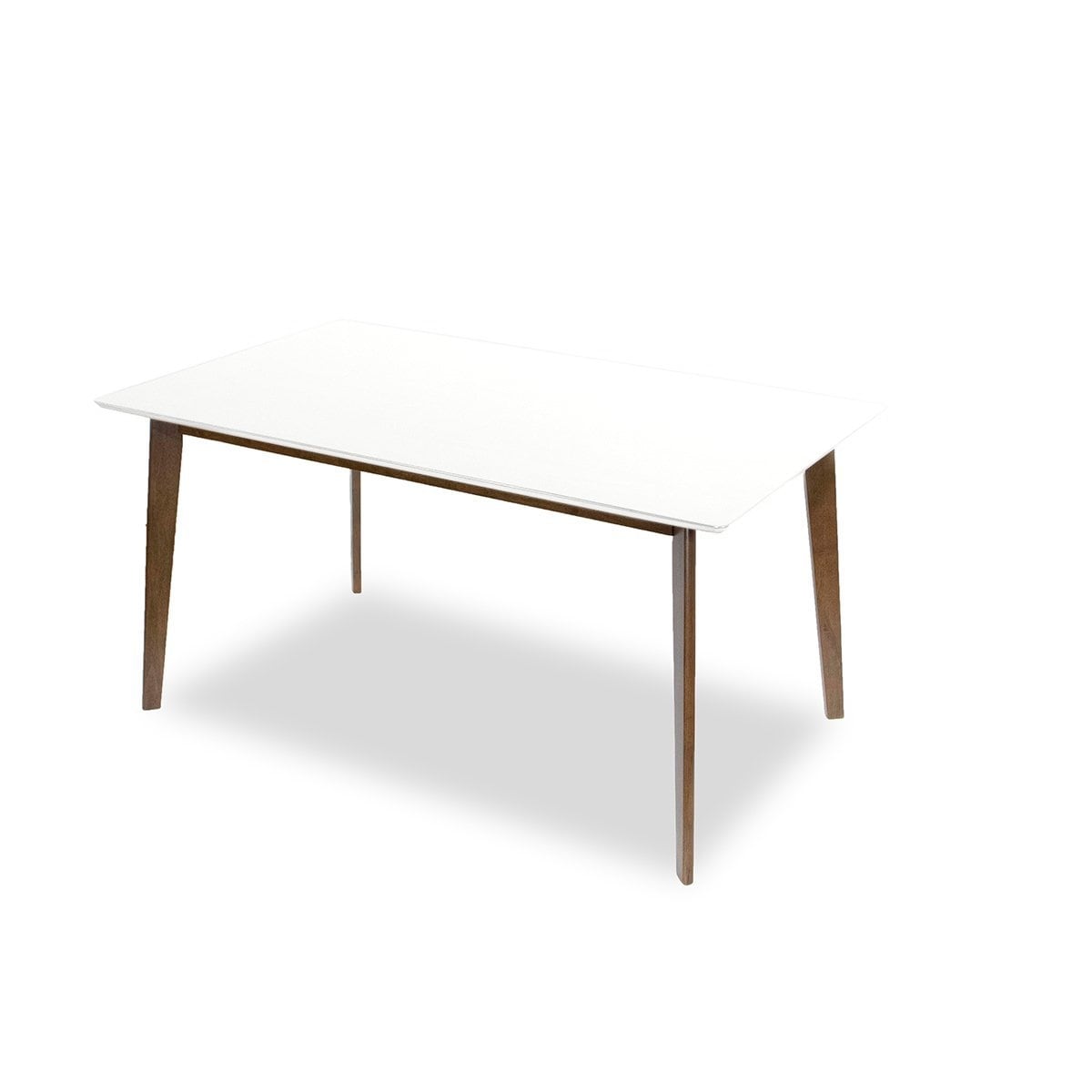 Annaliese Mid Century Modern Style Solid Wood Rectangular Dining Table