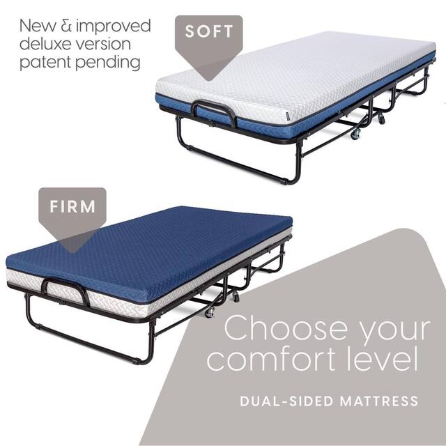 Milliard Diplomat Rollaway Folding Twin Guest Bed (Color may Vary)