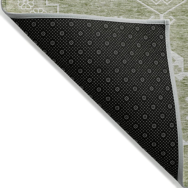 Machine Washable Indoor/ Outdoor Chantille Traditional Boho Rug
