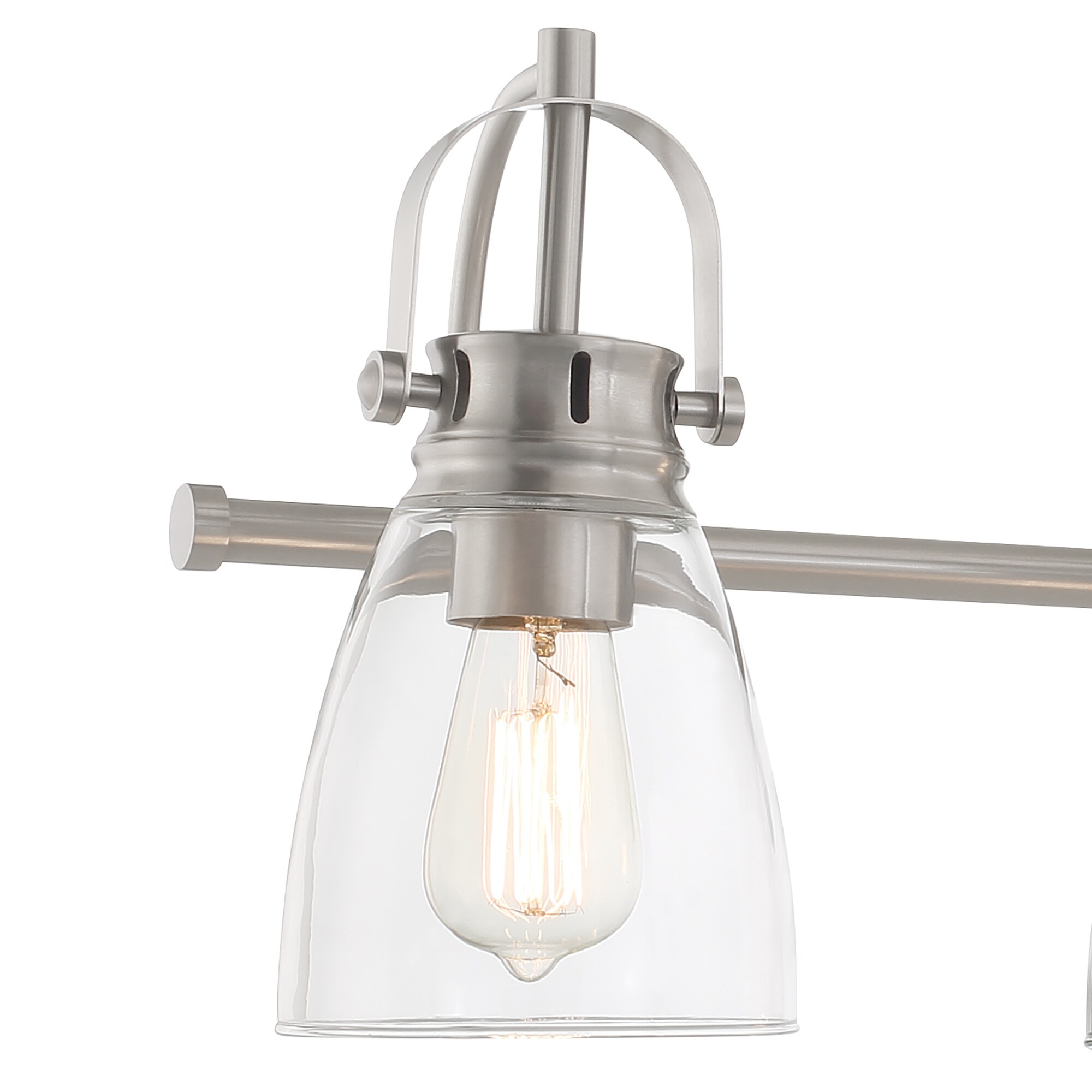 Acroma 6 light Modern Industrial Nickel Bathroom Vanity Lights 51 On Sale Bed Bath Beyond 36369403