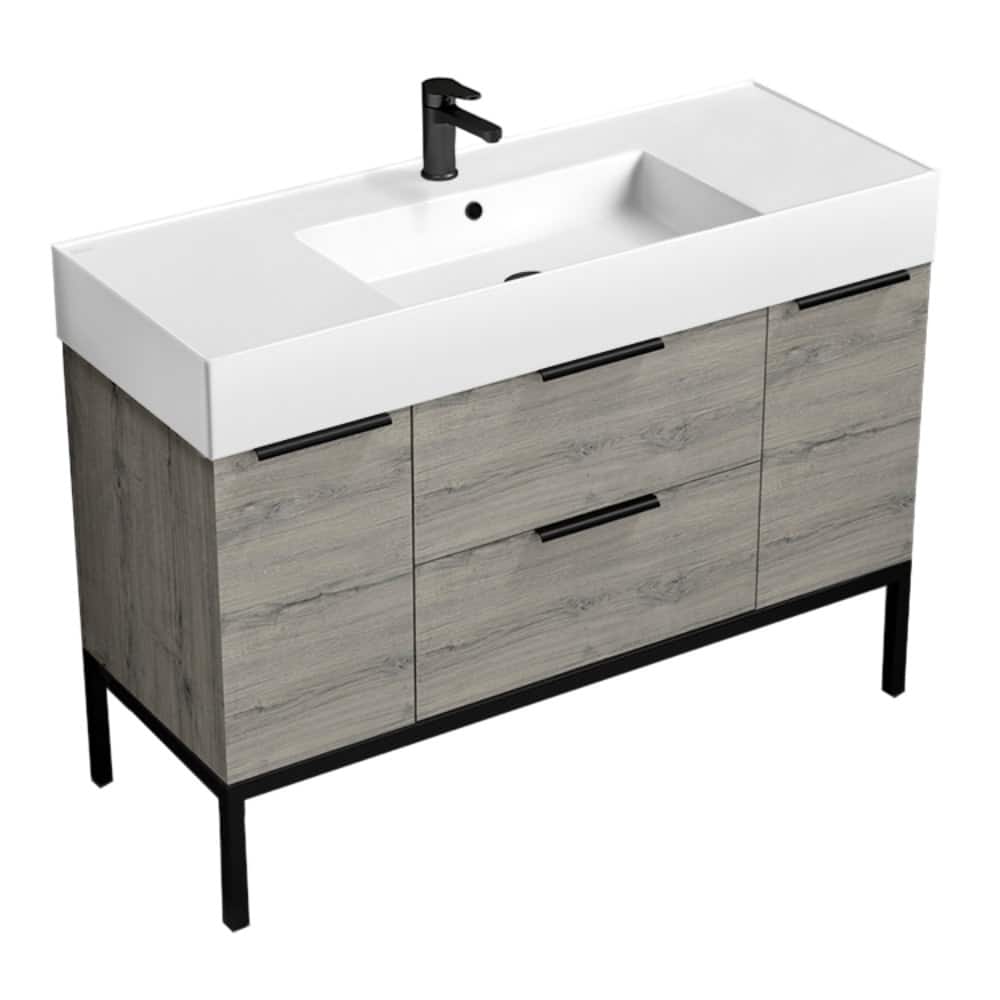 Nameeks Derin-4818-C Derin 48" Free Standing Single Basin Vanity Set