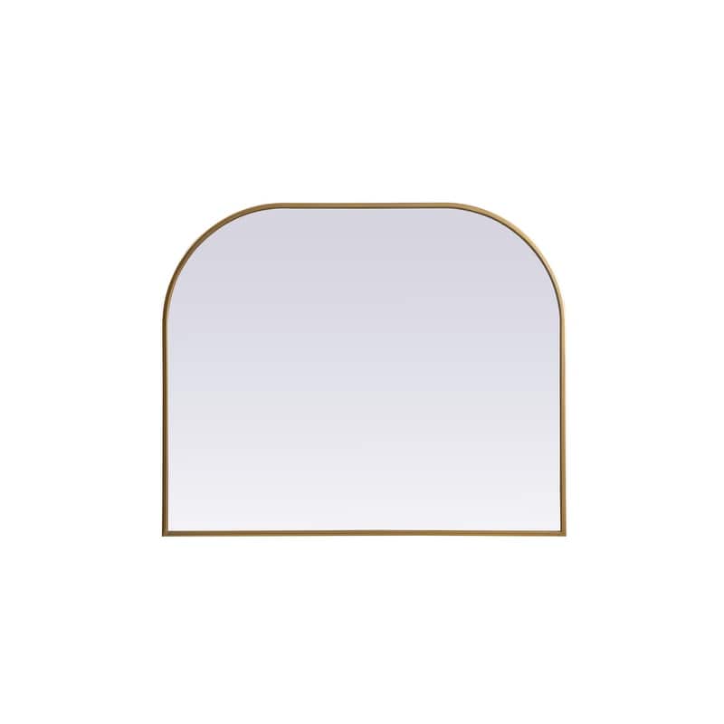 Indigo Home Metal Frame Arch Mirror 36x30 Inch