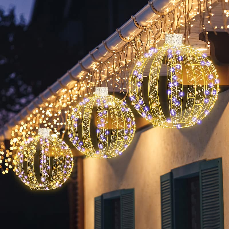 Futzca Christmas Light Holiday Reindeer & Sleigh