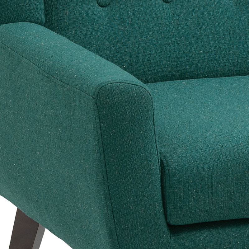 3-Piece Tufted Linen Armchair and Loveseat Set