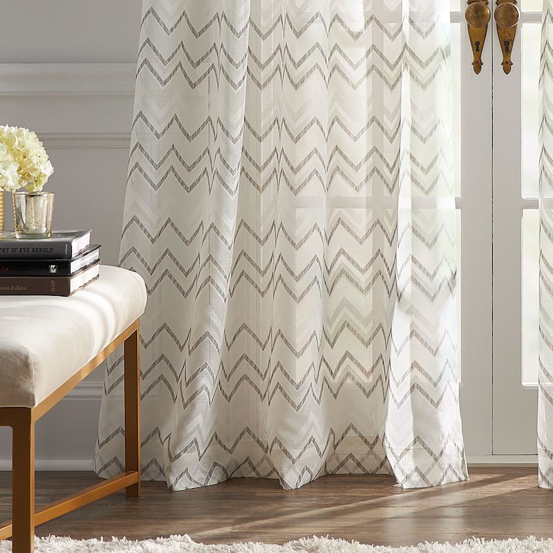 KARL LAGERFELD PARIS Simone Curtain Panel Pair