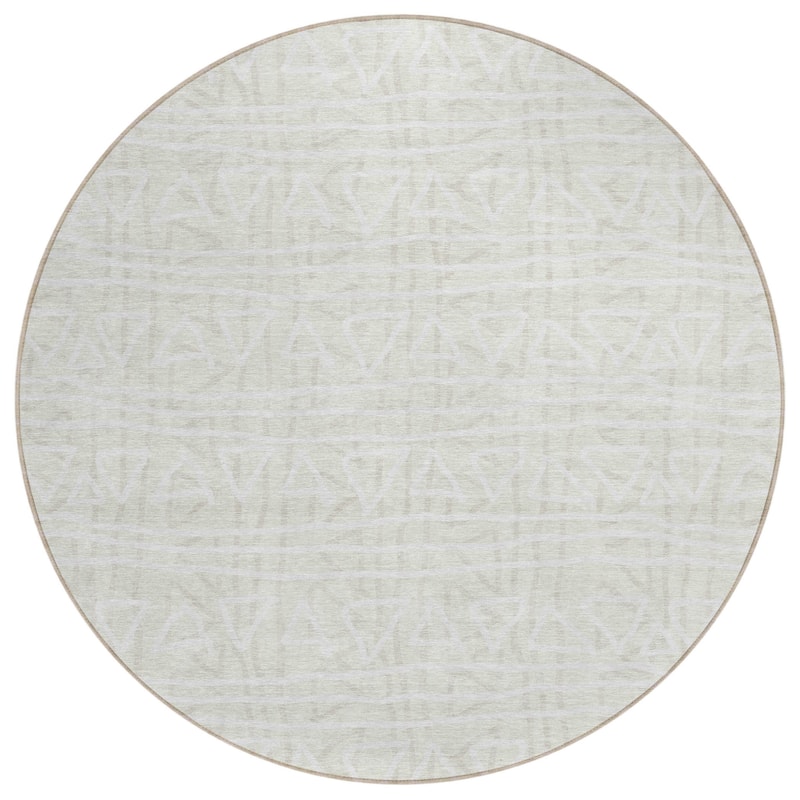 HomeRoots Geometric Transitional Rectangle Outdoor Rug
