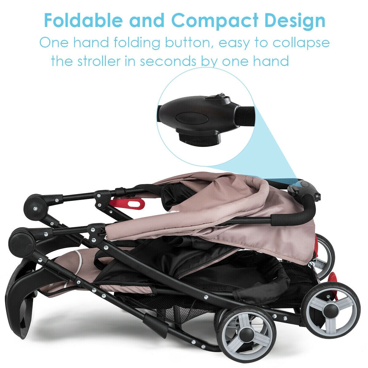 lightweight small folding pushchair