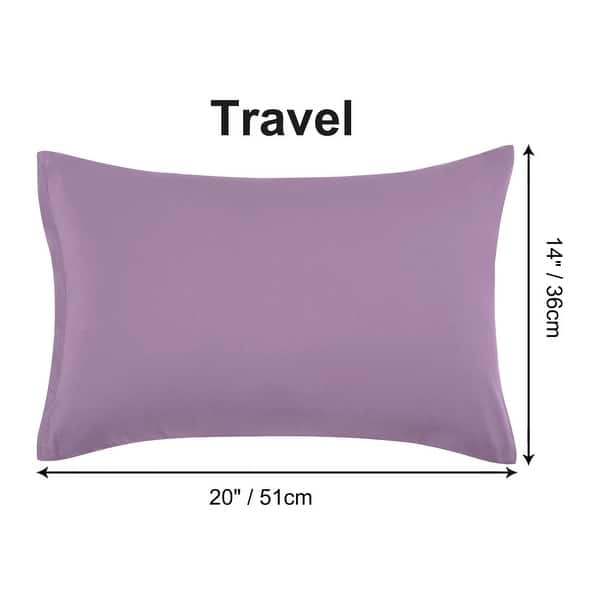 dimension image slide 32 of 39, 2 Pcs Zippered Pillowcases, Brushed Microfiber Pillow Case Cover