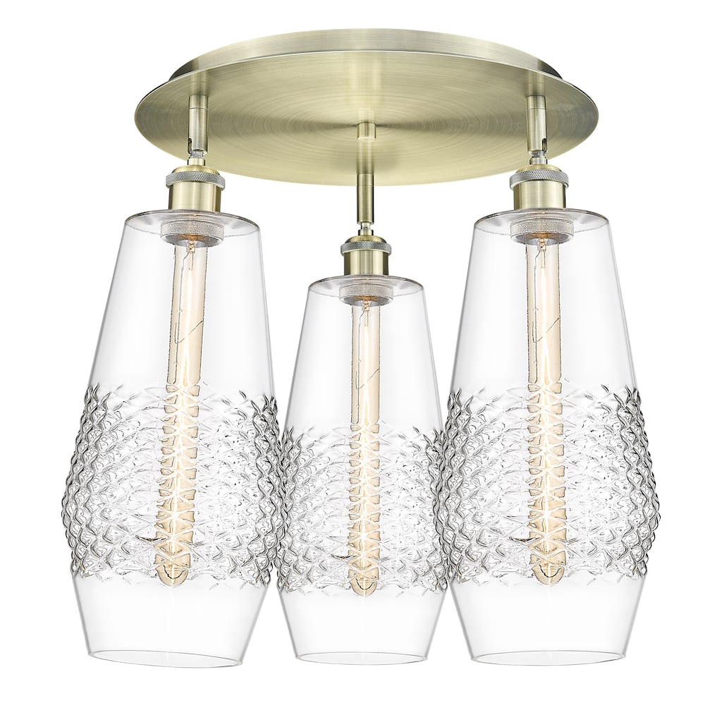 Innovations Lighting Windham - 3 Light 19" Flush Mount