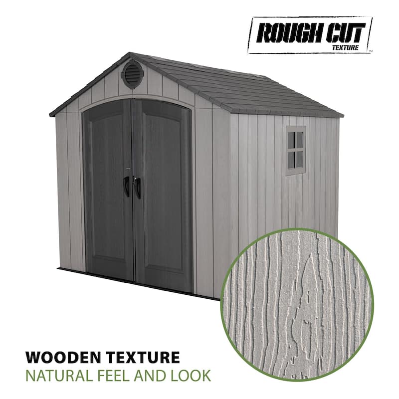 Lifetime 8 Ft. x 10 Ft. Outdoor Storage Shed