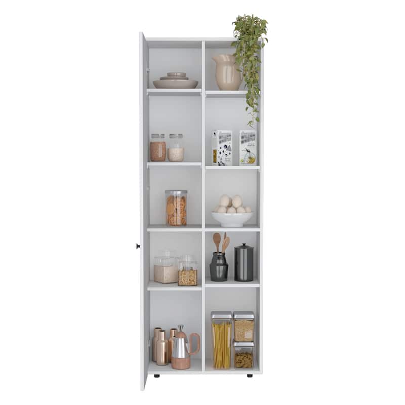 Herrin Kitchen Pantry Storage Cabinet Engineered Wood - On Sale - Bed ...