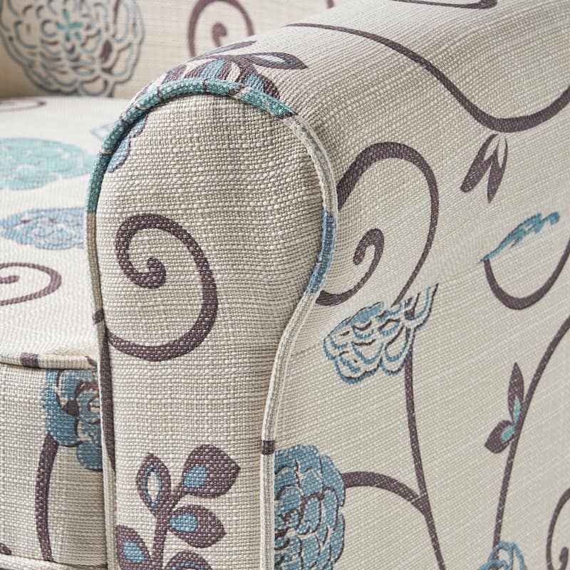 Roseville Fabric Floral Club Chair by Christopher Knight Home