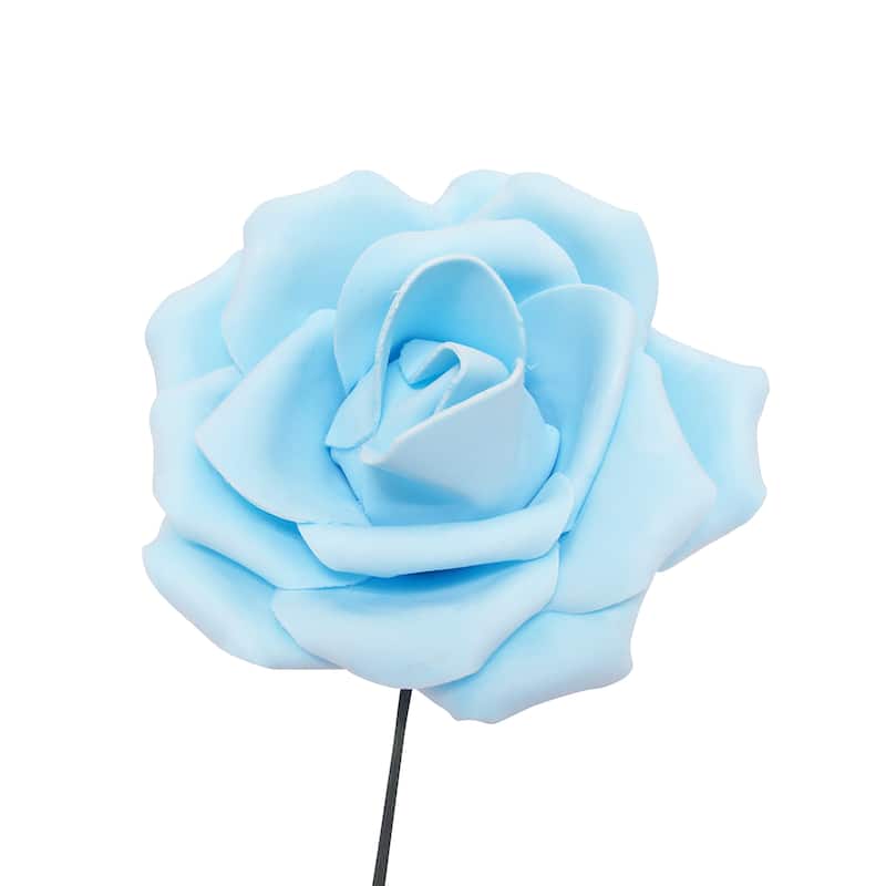 Set of 3 Large Foam Rose Stem Flower Wall Decor Backdrop Art Crafts 8in