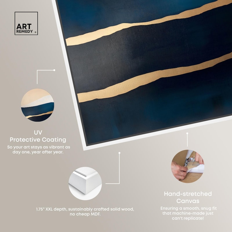 Golden Seam II Canvas by Art Remedy