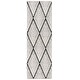 preview thumbnail 11 of 9, SAFAVIEH Handmade Marbella Theres Boho Trellis Wool & Viscose Rug 2'6" x 8' Runner - Black/Ivory - Runner