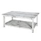 preview thumbnail 1 of 2, Alaterre Country Cottage Reclaimed Wood 42-inch Long Coffee Table Red