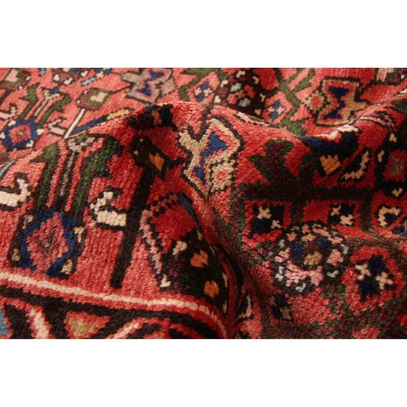 ECARPETGALLERY Hand-knotted Andelz Red Wool Rug - 3'7 x 9'9