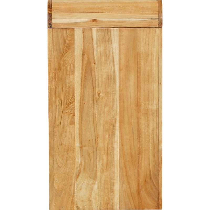 Arlow Console Table 43" Wide Top Handcrafted Natural Brown Acacia Wood Dual Drawer Storage