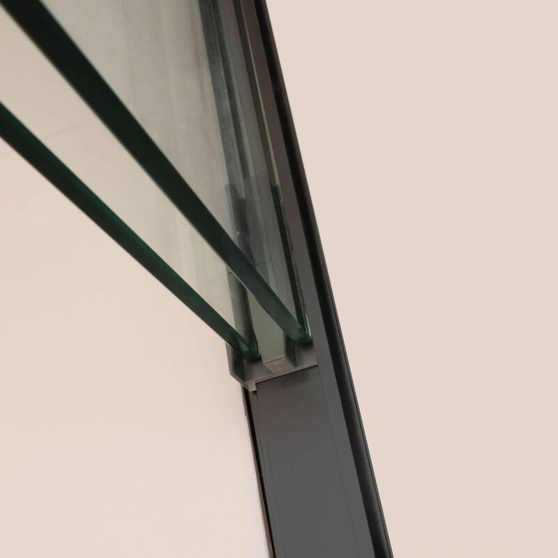 Kichae Shower Door 48" W x 76"H Framed Bypass Sliding Shower Enclosure