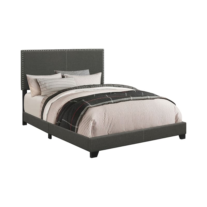 Guyancourt Upholstered Bed with Nailhead Trim