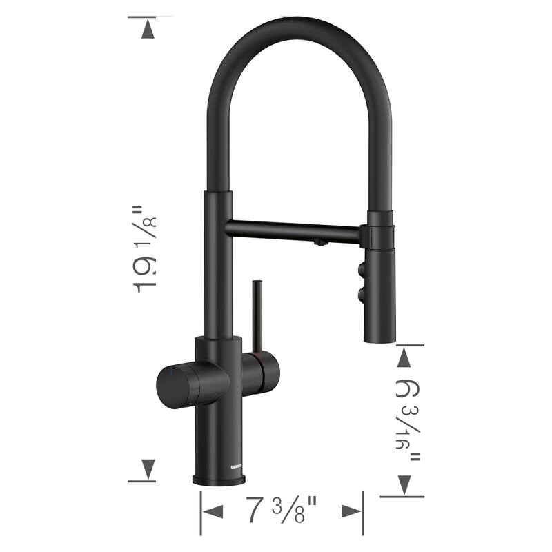 Blanco 442990 Catris Filter-Ready 1.5 GPM Single Hole Pre-Rinse Pull