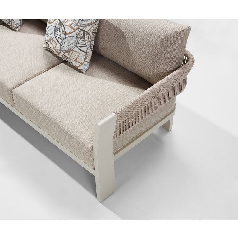 HIGOLD Borromeo Teak Wood Outdoor Patio Coversation Set for 5 Persons