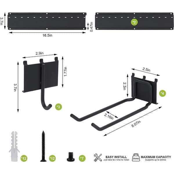Bed Rack Tools Garage Tool Storage Rack with 7 Hooks - Bed Bath & Beyond - 37569743