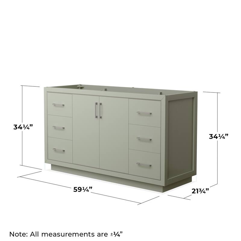 Wyndham Collection WCF1111-60S-CX-MXX Icon 60" Single Free Standing